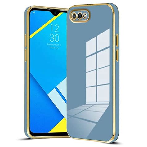 ALFA URBAN 6D Chrome Back Cover Case For Realme C2 Oppo A1k Gold