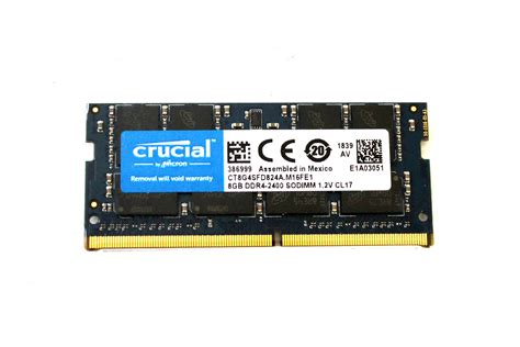 CT8G4SFD824A.M16FE1 Crucial OEM 8GB DDR4-2400 SODIMM 1.2V CL17 Memory ...