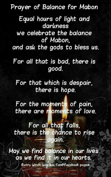 Prayer of Balance for Mabon