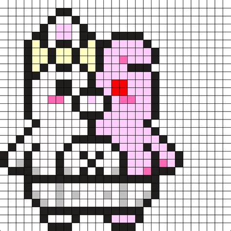 Danganronpa Monomi Kandi Pattern Pixel Art Pattern Kandi Patterns