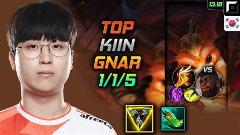 Kiin Gnar Top Kr Youtube