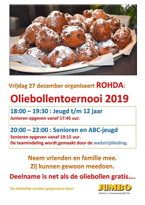 December Oliebollentoernooi Rohda