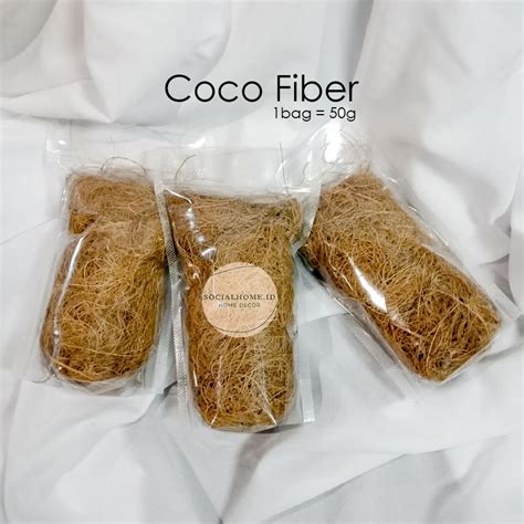 Jual Coco Fiber Serabut Kelapa 50 200 Gram Untuk Tanaman Hias