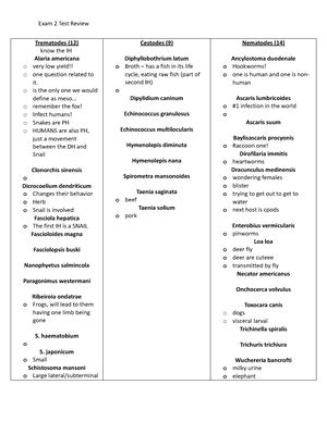 Parasitology Terminology PARASITOLOGY TERMINOLOGY SOME GENERAL TERMS