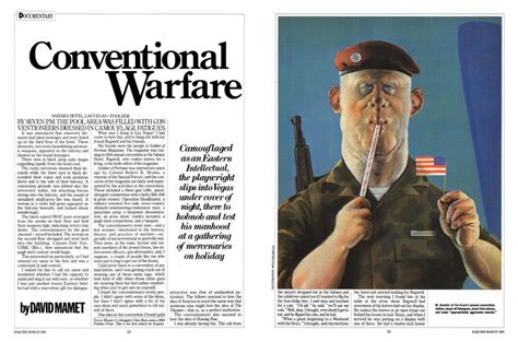 Conventional Warfare | Esquire | MARCH 1985