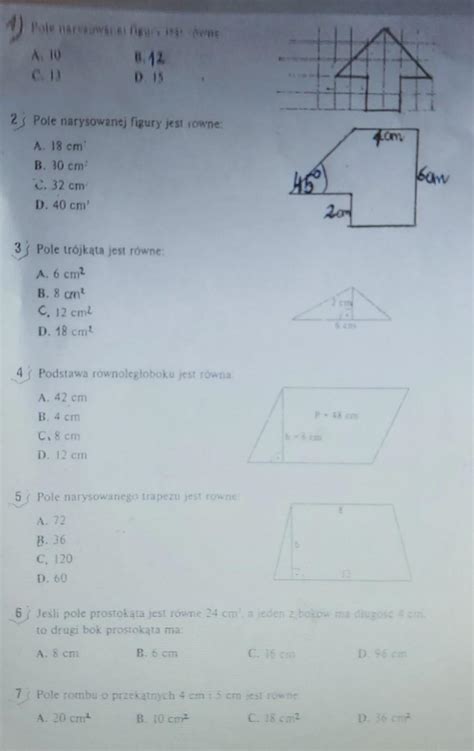 Prosze O Podanie Samych Odpowiedzi Dam Naj Brainly Pl