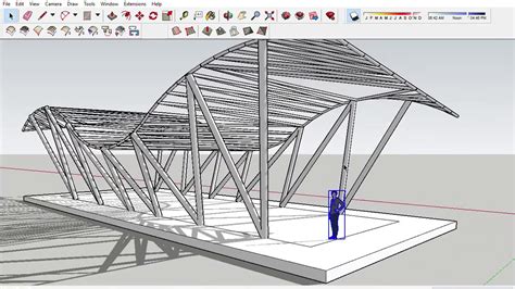 Creating Parametric Inspired Roof Form In Sketchup Using Advanced Plugin Links Enclosed