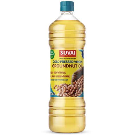 Wood Cold Pressed Groundnut Oil 1000 Ml Suvai Foods