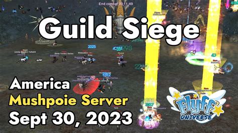 Guild Siege Mushpoie Server September Flyff Universe Youtube