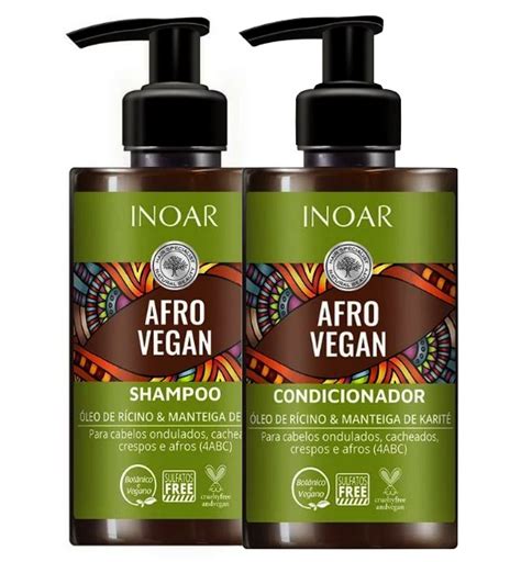 Inoar Afro Due Shampoo Conditioner Vegan Kera Hairshop