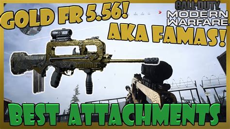 Gold Famas Fr Best Attachments Call Of Duty Modern Warfare