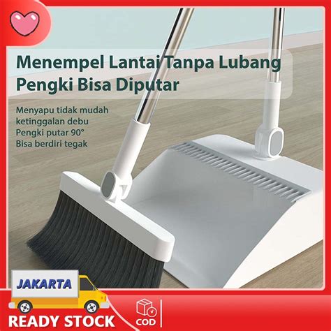 Jual Set Sapu Pengki Lipat Alat Pembersih Lantai Sapu Lantai Pengki