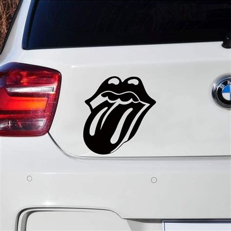 Bubbacare Fahrername Aufkleber Auto Lippen Und Zunge Rolling Stones