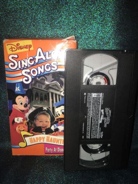 Disney Sing Along Songs Happy Haunting Party At Disneyland VHS