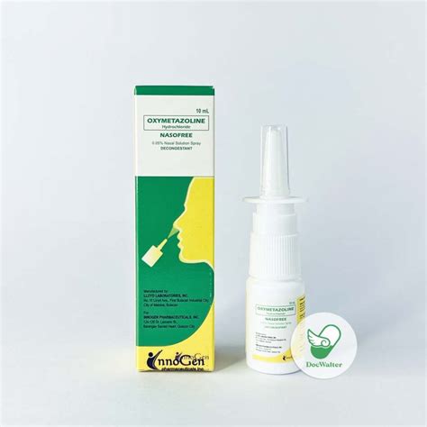 NASOFREE Nasal Spray 10mL Oxymetazoline HCl 0 05 DocWalter Pharmacy