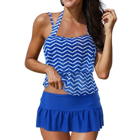 Tankini Women S Swimsuit Two Piece Bikini Sets Bathing Suits Modest