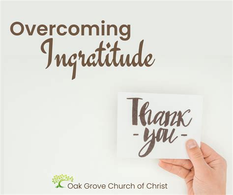 Overcoming Ingratitude | Oak Grove Church of Christ