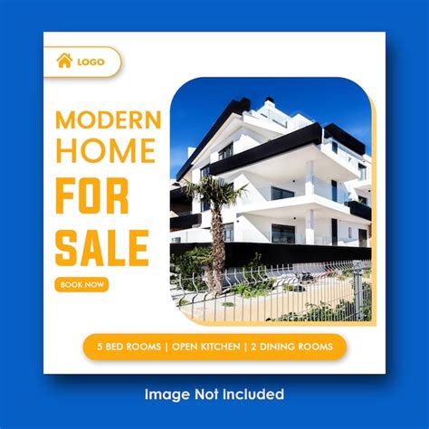 Postagem de modelo de banner de mídia social do instagram imobiliário