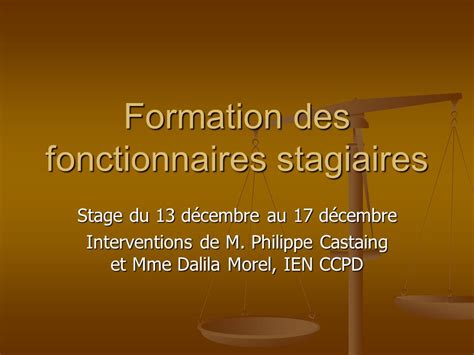 Formation Des Fonctionnaires Stagiaires Ppt Video Online Télécharger