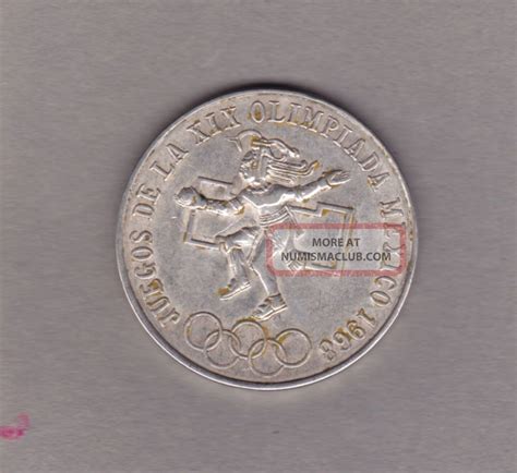 Circulated Silver Mexican Olympic Coin Mm A