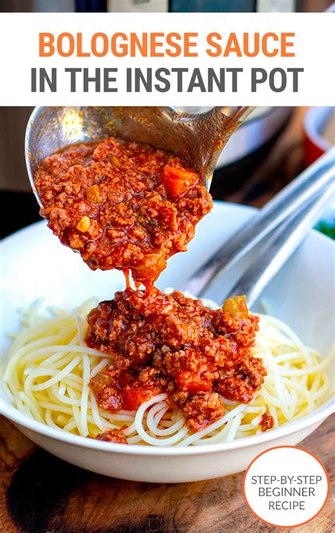 Instant Pot Bolognese Sauce Step By Step Recipe