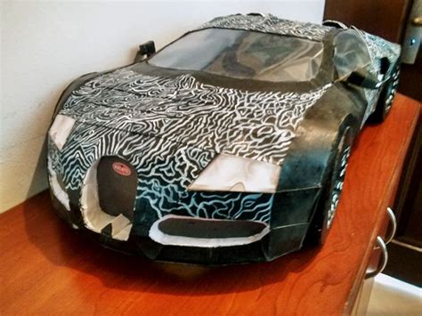 Modified Bugatti Veyron DIY Papercraft Model Built By Mayank Gupta Get