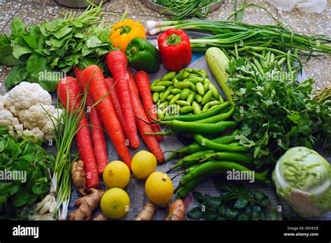 Vegetables Gujarat India Stock Photo Alamy