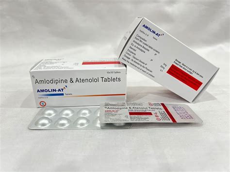 AMOLIN AT Amlodipine 5mg Atenolol 50mg Tab 10x10 Alu Alu