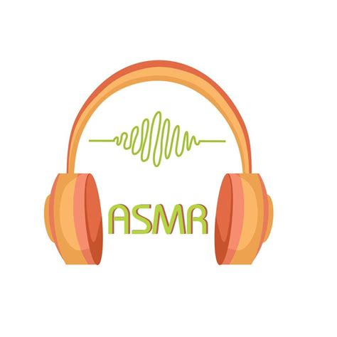 Autonomous sensory meridional response. ASMR logo. Headphones and sound ...