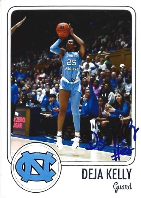 Deja Kelly Autographed Signed Card Custom Wnba North Carolina