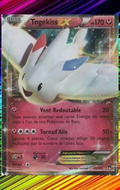 TOGEKISS EX XY9 Rupture Turbo 83 122 Carte Pokemon Neuve