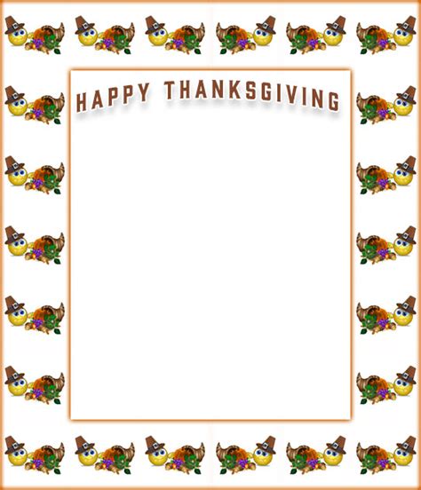 Free Printable Thanksgiving Borders