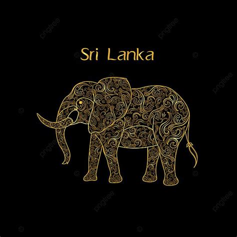 Elephants Vector Png Images Gold Elephant Sri Lanka Elephant Gold Png Image For Free