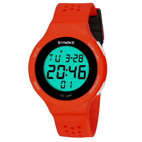 Ultra Thin LED Waterproof Electronic Digital Watch Women Men Porous ...