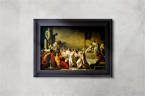 Julius Caesar Et Tu Brute Art Print Ancient Roman History Wall Decor ...