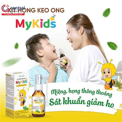 [CHÍNH HÃNG] Xịt Họng Keo Ong MyKids ngừa bệnh khoang họng cho bé