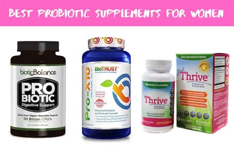 probiotic supplements for women