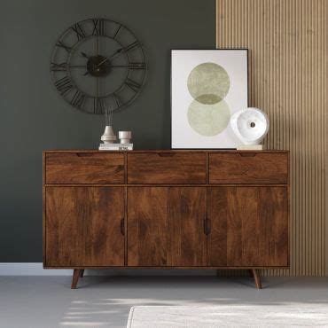 Oslo Honey Mango Large Door Sideboard Casa Bella Furniture Uk