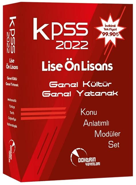 Doktrin Kpss Lise Nlisans Konu Anlat M Seti Kitap