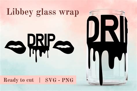 16oz Glass Can Full Wrap Svg Libbey Graphic By Cuteshopclipart