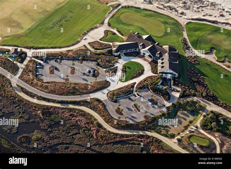 Aerial view of the Ocean Course clubhouse in Kiawah Island, SC Stock ...