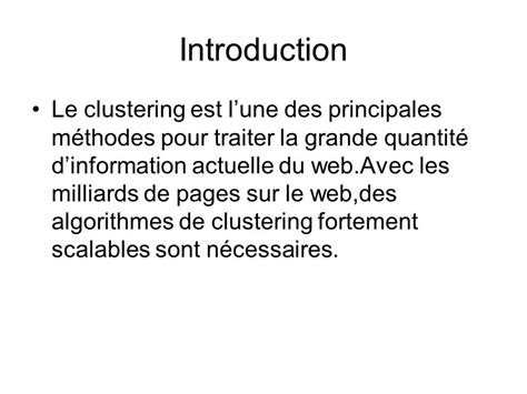 Présentation Algorithme Pour Le Web Article « Scalable Techniques For