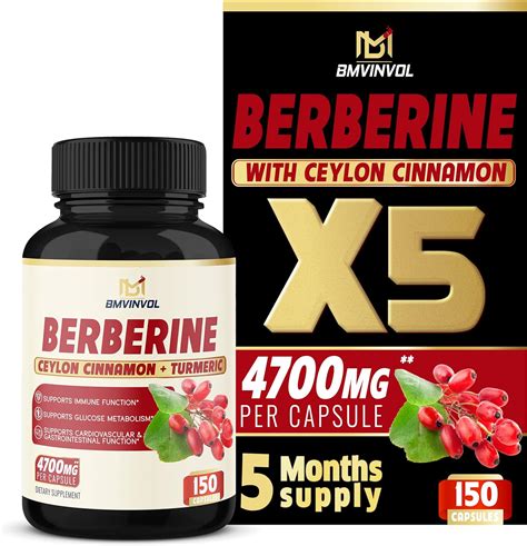 Berberine Supplement Mg Supports Immune Function Improves