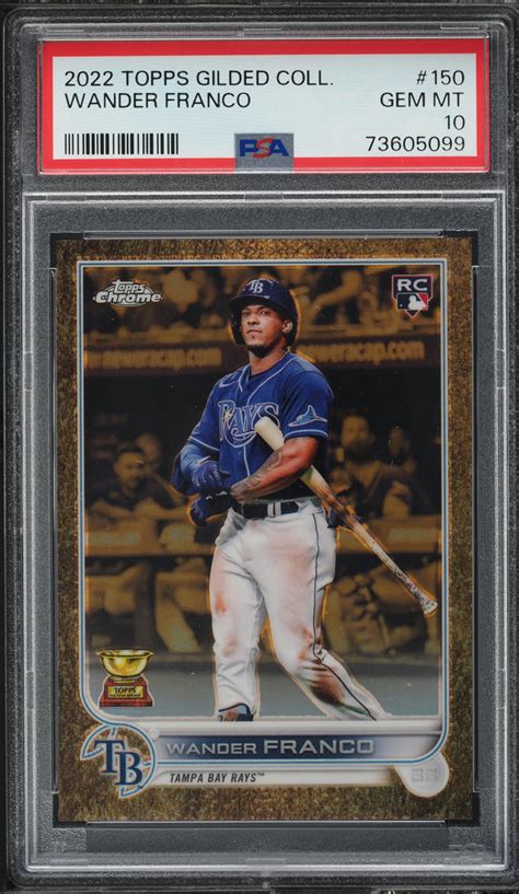 Topps Gilded Collection Wander Franco Rookie Psa Gem