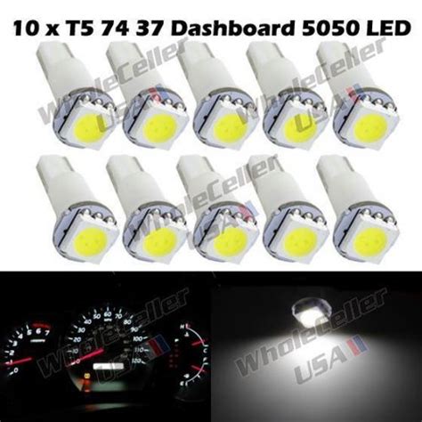 Sell 10x T5 17 37 73 74 Wedge Instrument Dashboard LED Light Bulb Lamp