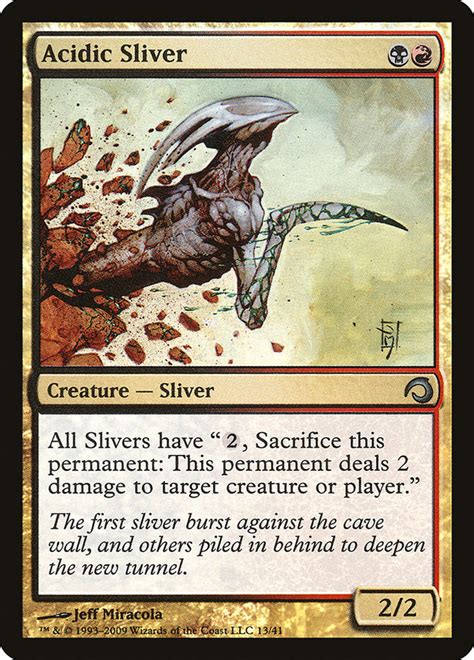 Acidic Sliver · Premium Deck Series Slivers H09 13 · Scryfall Magic