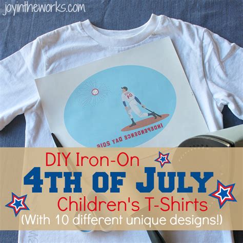 Diy Iron On 4th Of July T Shirts Joy In The Works