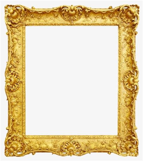 Gold Photo Frame White Transparent Gold Photo Frame Frame Clipart