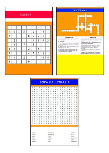 Crucigramas Sudokus Y Sopas De Letras Imprimibles Cuotas Al Mismo