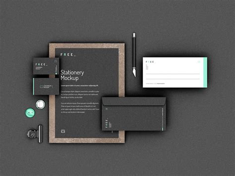 Free Stationery Mockup Mockups Design